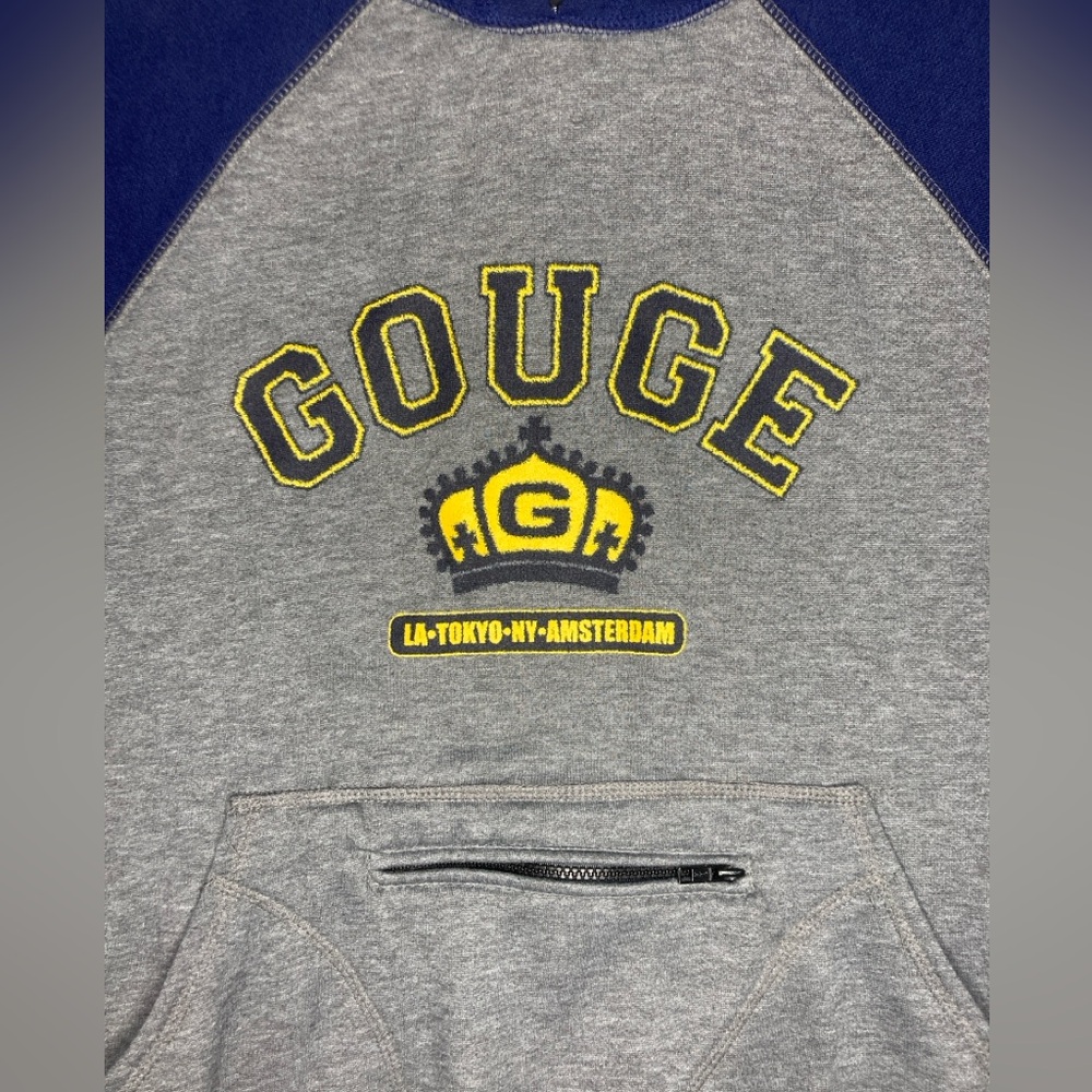 Vintage Gouge Pull Over Hoodie

Size XL